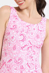 Zelocity Elastane Blended Slip-On Malliot with Removable Pads - Pink Cosmos — thumbnail 5